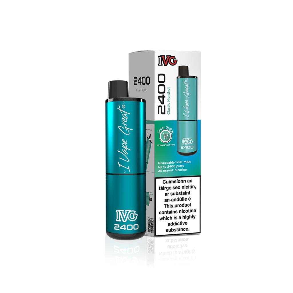 IVG: 2400 Classic Menthol 20mg IVG: 2400 Classic Menthol 20mg
