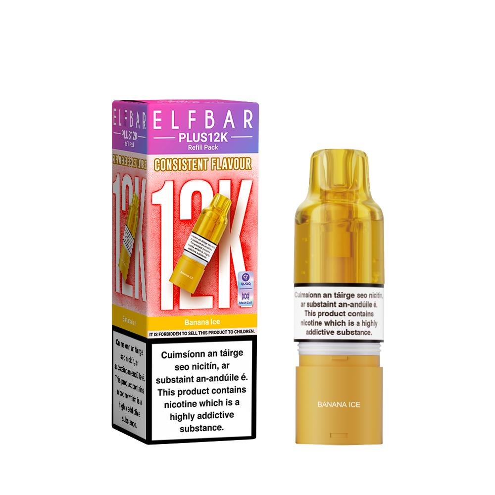 Elf Bar: Elfplus 12K Pod Banana Ice 2ml 20mg