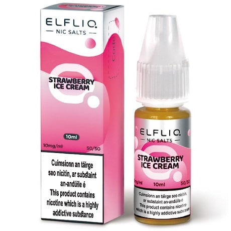 Elf Bar: ElfLiq Strawberry Ice Cream 10ml Elf Bar: ElfLiq Strawberry Ice Cream 10ml