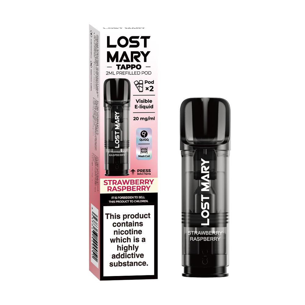 Elf Bar: Lost Mary Tappo 2ml Strawberry Raspberry Elf Bar: Lost Mary Tappo 2ml Strawberry Raspberry