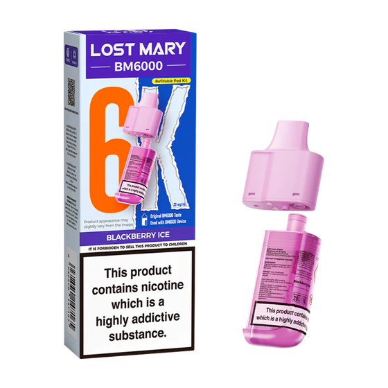 Elf Bar: BM6000 Refill Blackberry Ice 20mg