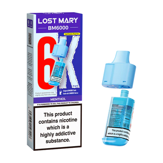 Elf Bar: BM6000 Refill Menthol 20mg