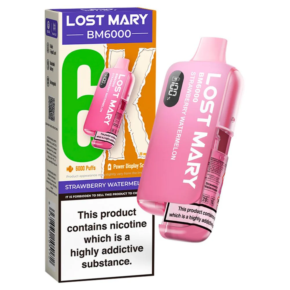 Elf Bar: BM6000 Strawberry Watermelon Ice 20mg Elf Bar: BM6000 Strawberry Watermelon Ice 20mg