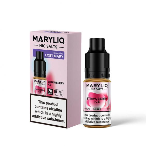 maryliq vape juice Strawberry Ice 10ml Pink Senorita Lost Mary BM600 Vape uk Style:Strawberry Hyde Vape Holder -