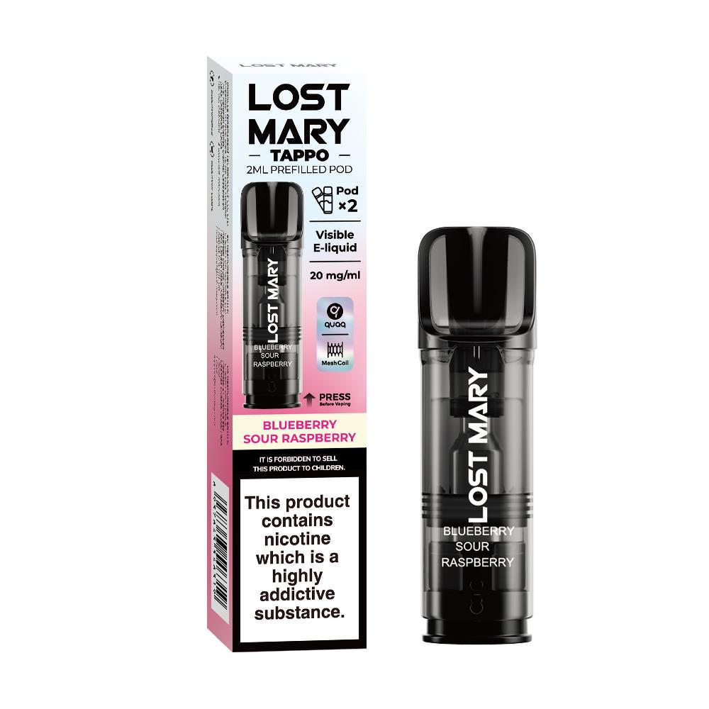 Elf Bar: Lost Mary Tappo 2ml Blueberry Sour Raspberry