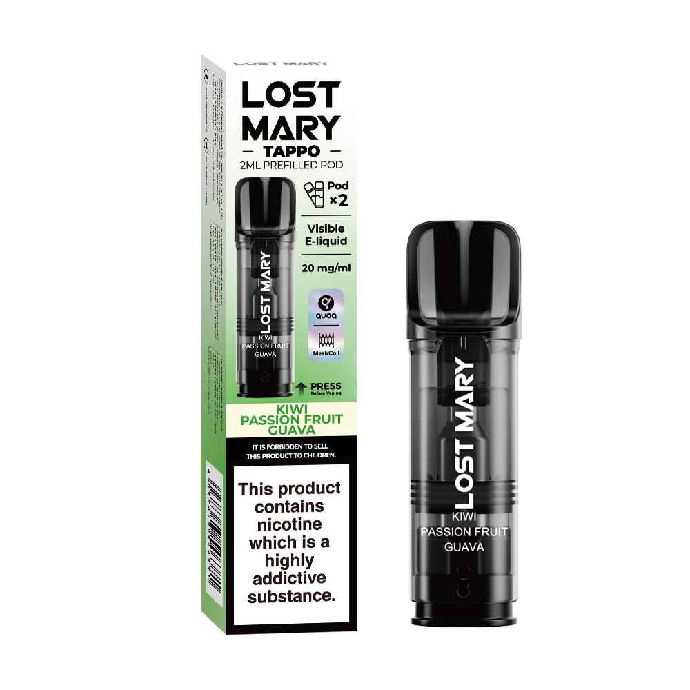 Elf Bar: Lost Mary Tappo 2ml Kiwi Passion Fruit Guava