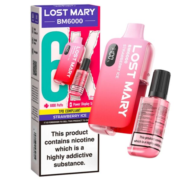 Lost Mary: BM6000 Strawberry Ice 20mg