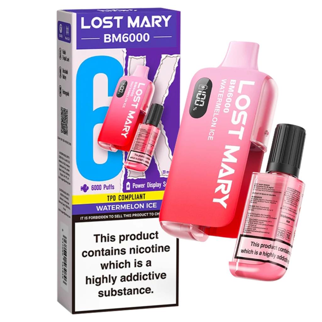 Lost Mary: BM6000 Watermelon Ice 20mg