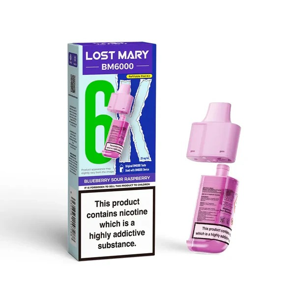 Elf Bar: BM6000 Refill Blue Sour Raspberry 20mg