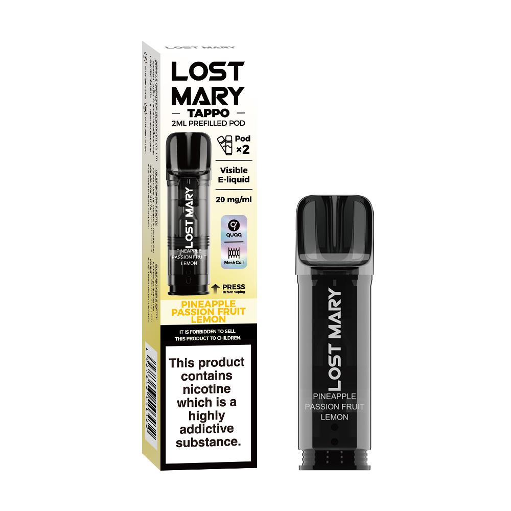 Elf Bar: Lost Mary Tappo 2ml Pineapple Pass Fruit Lemon