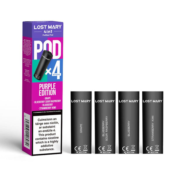lost mary 4 in 1 refillable pods Lost Mary 4 in 1 Apple Edition Prefilled Pod Kit main image 1