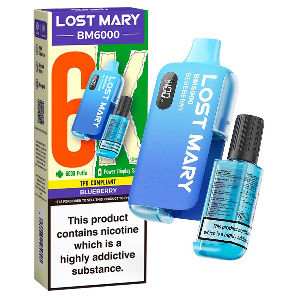 Lost Mary: BM6000 Blueberry 20mg