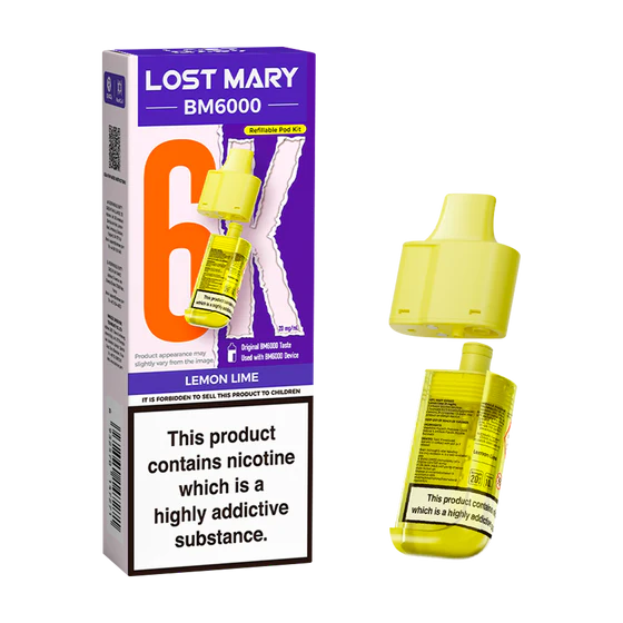 Elf Bar: BM6000 Refill Lemon Lime 20mg