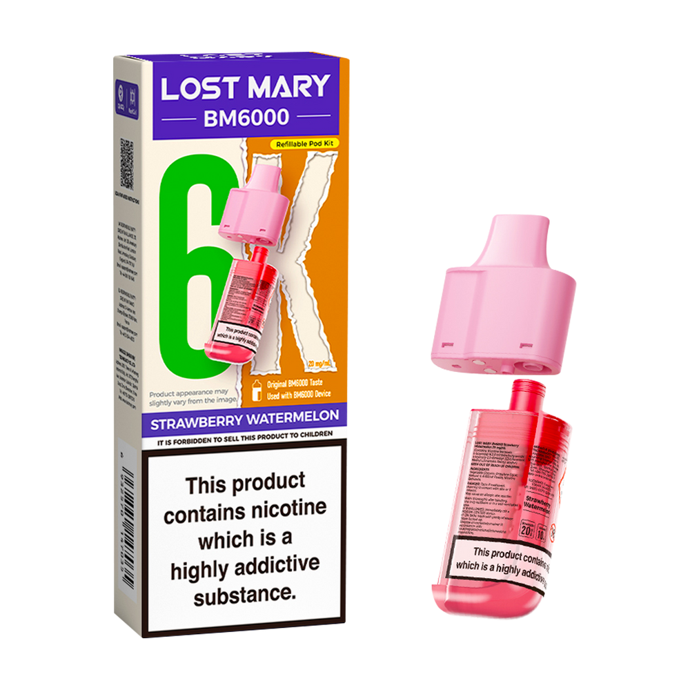 Elf Bar: BM6000 Refill Strawberry Watermelon 20mg
